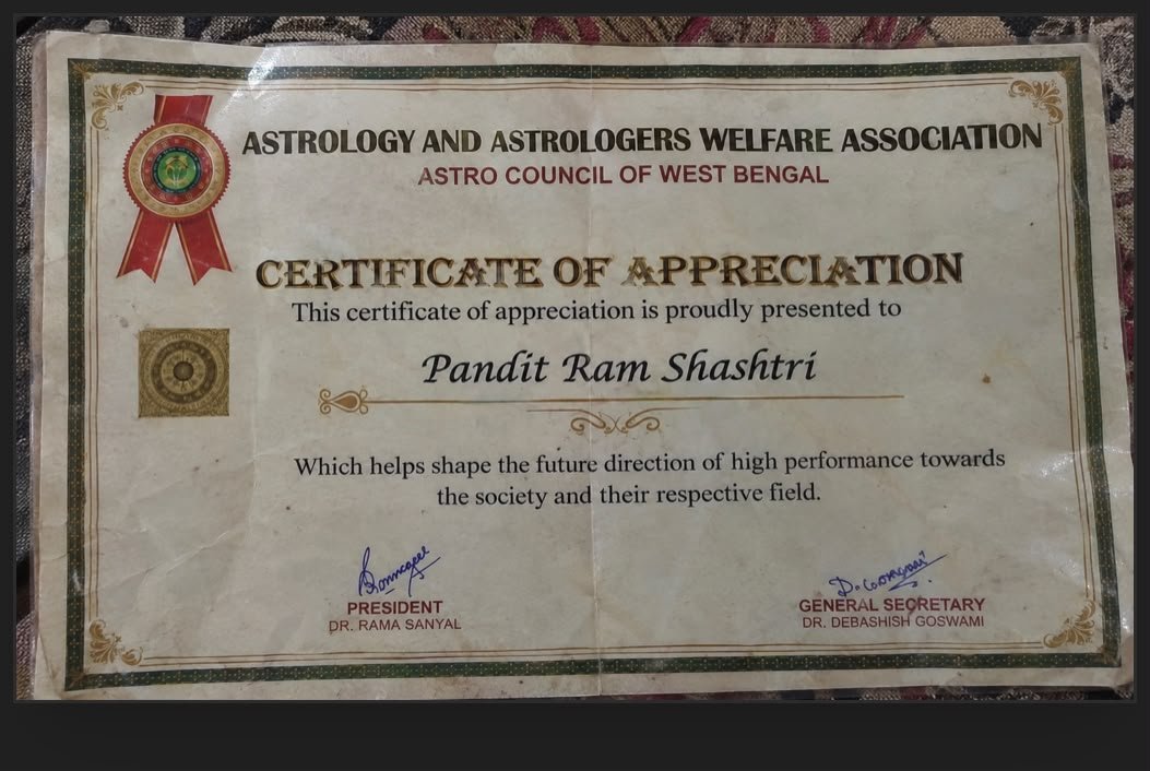 Certificate of Appreciation